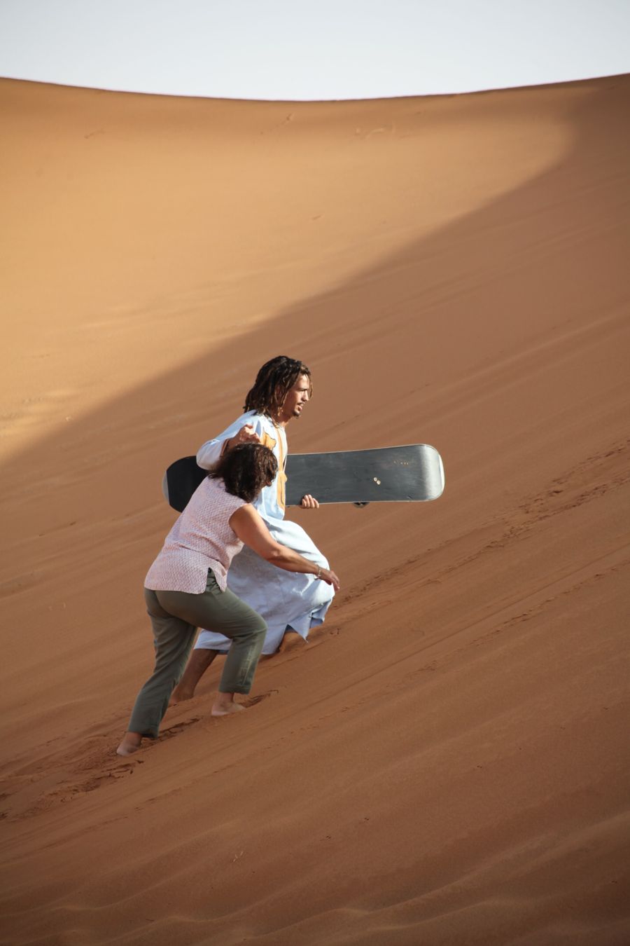 Sandboard sur les dunes