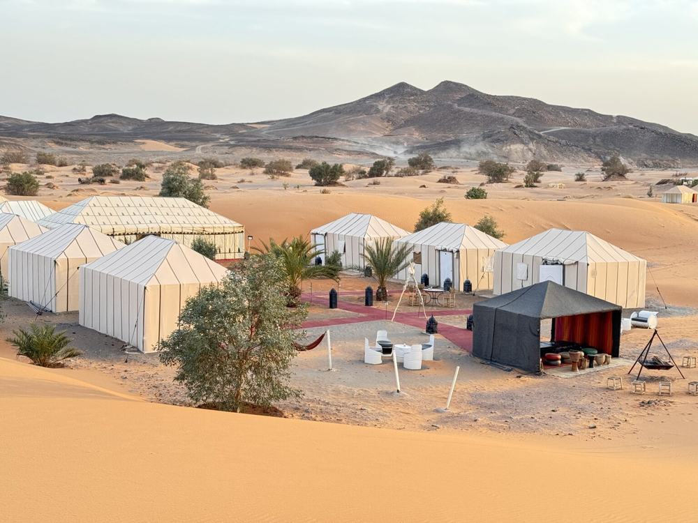 Das Camp in der Wüste