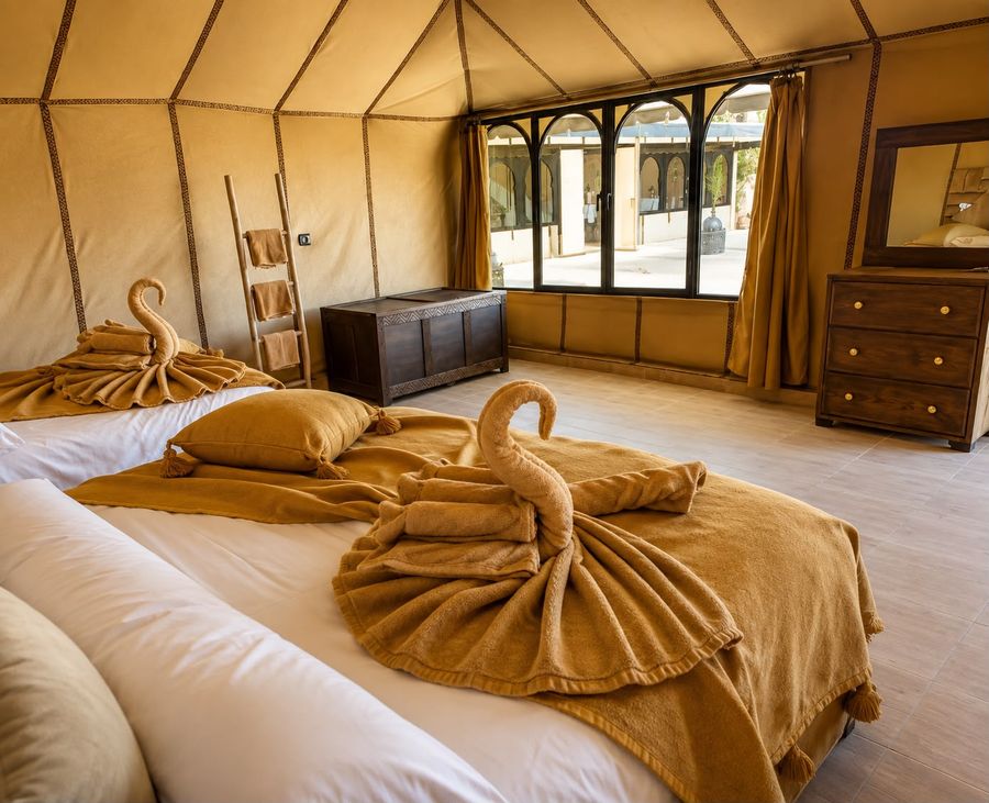 Luxury tent in a Merzouga desert camp