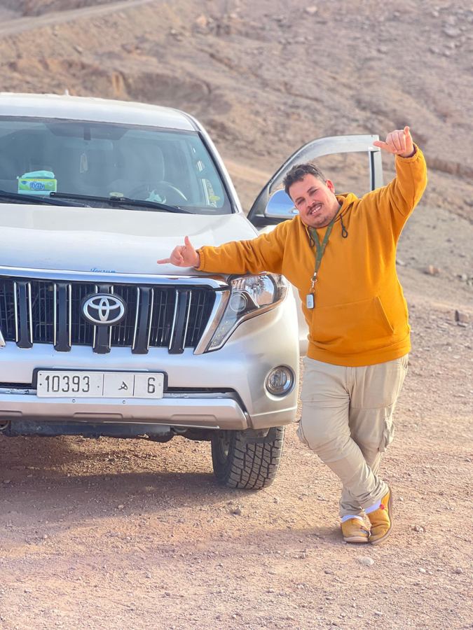 One of our drivers with the 4x4