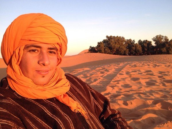 Brahim, founder of Marrakech Camel Tour, in the Sahara